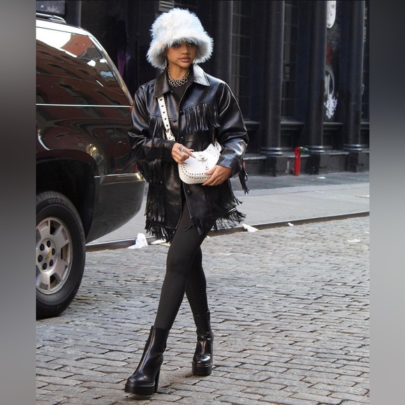 Zara Black Platform Ankle Boots - Picture 7 of 17